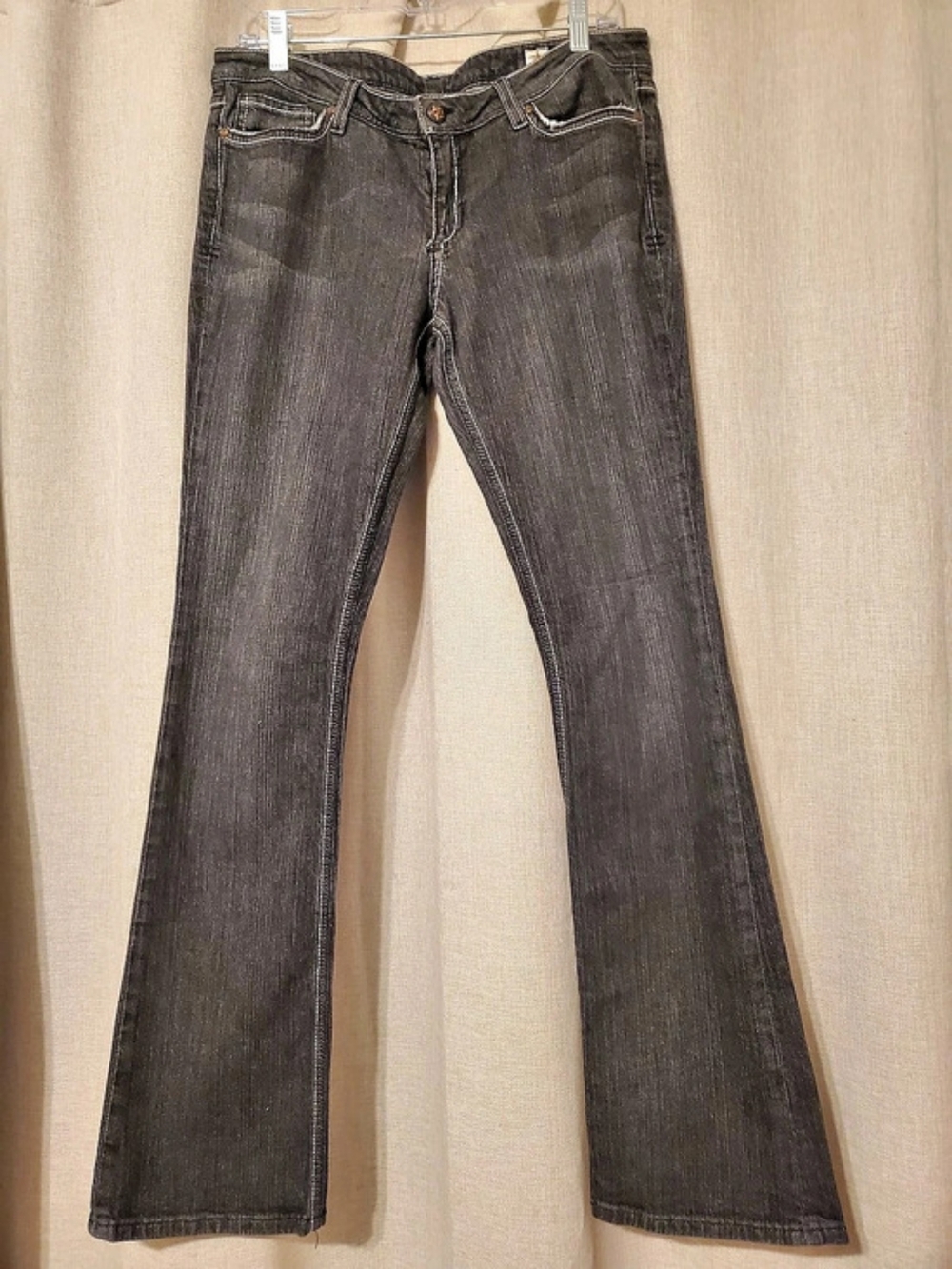 Y2K People's Liberation Tanya Flare Jeans in Gray Waist 31